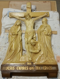 restoration of plaster church statuary